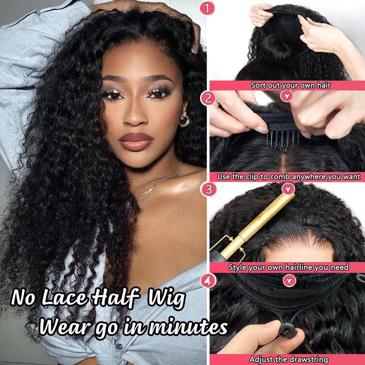 XSY wig styled in multiple looks demonstrates versatile styling options