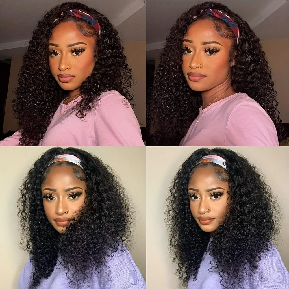 XSY headband wig dyed-ready and heat-stylable for personalized color and curls