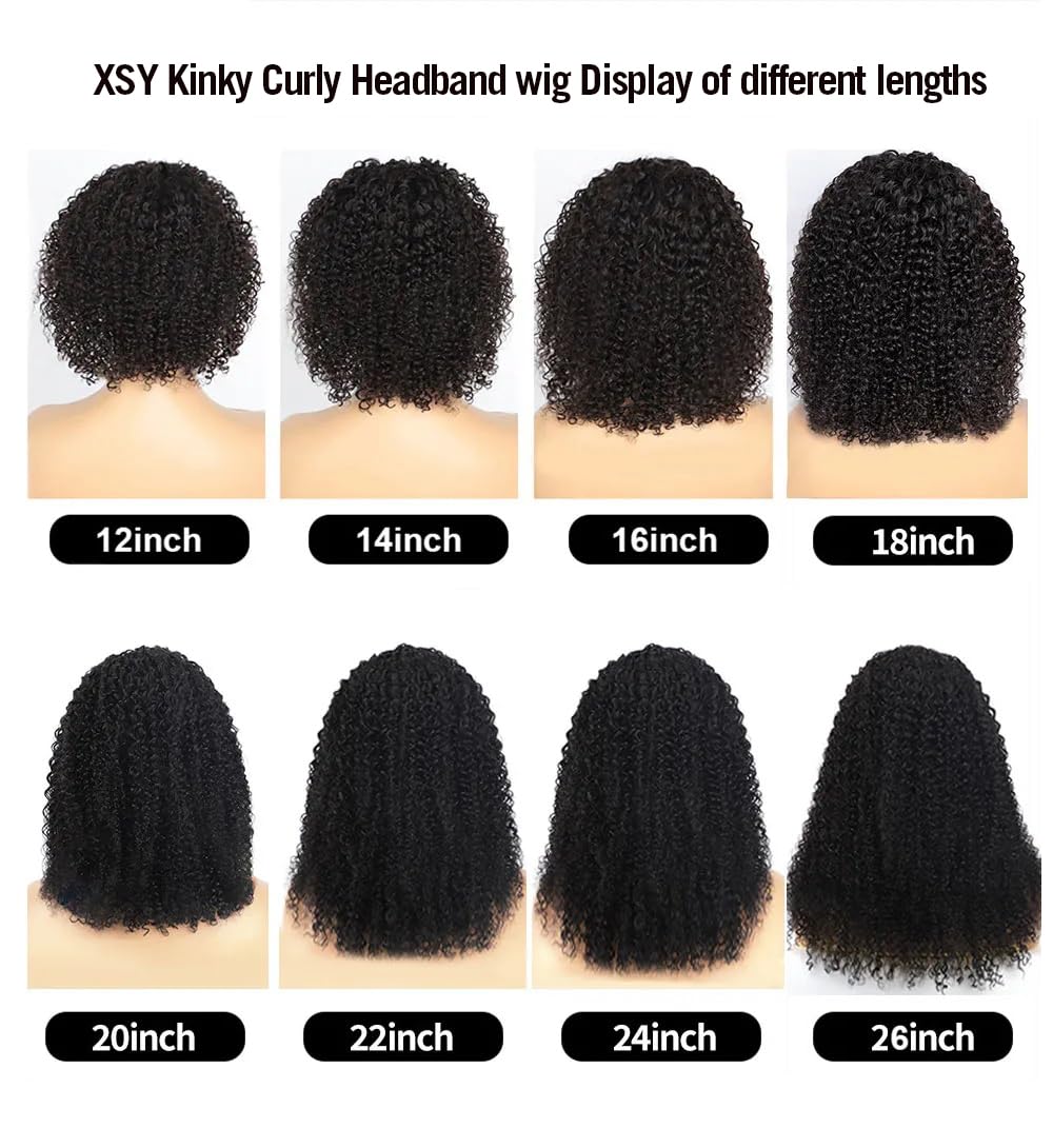 XSY headband wig none lace-front shows seamless hairline illusion.