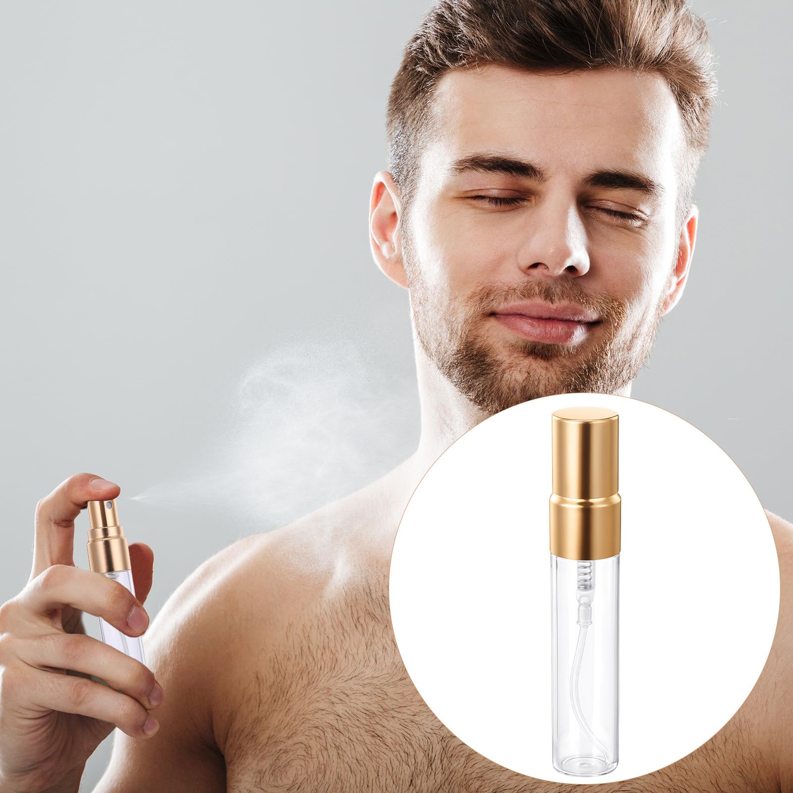 Xthrotsenk compact refillable bottles held in hand for portability