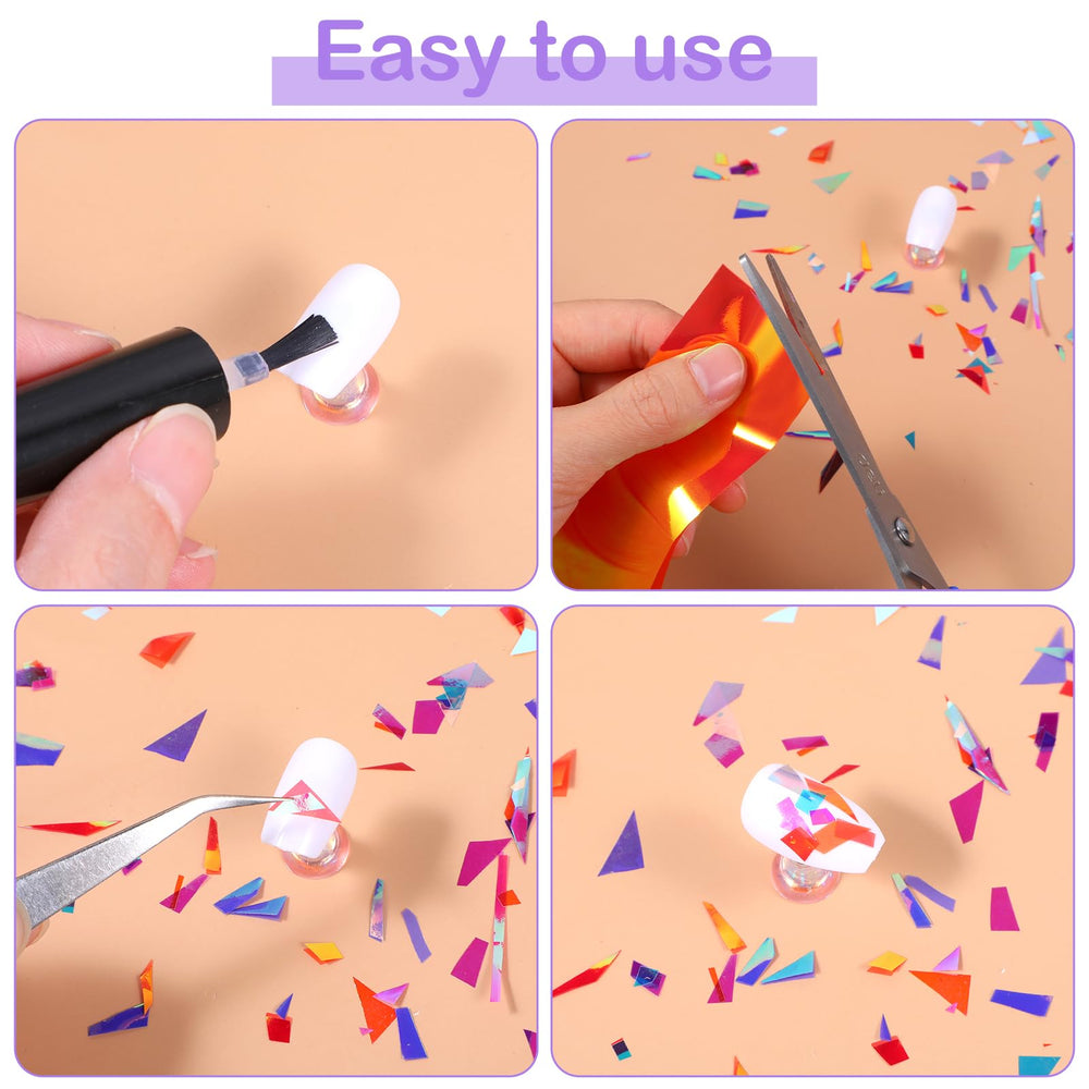 Xthrotsenk holographic mirror foil catching light for eye-catching two-color effects