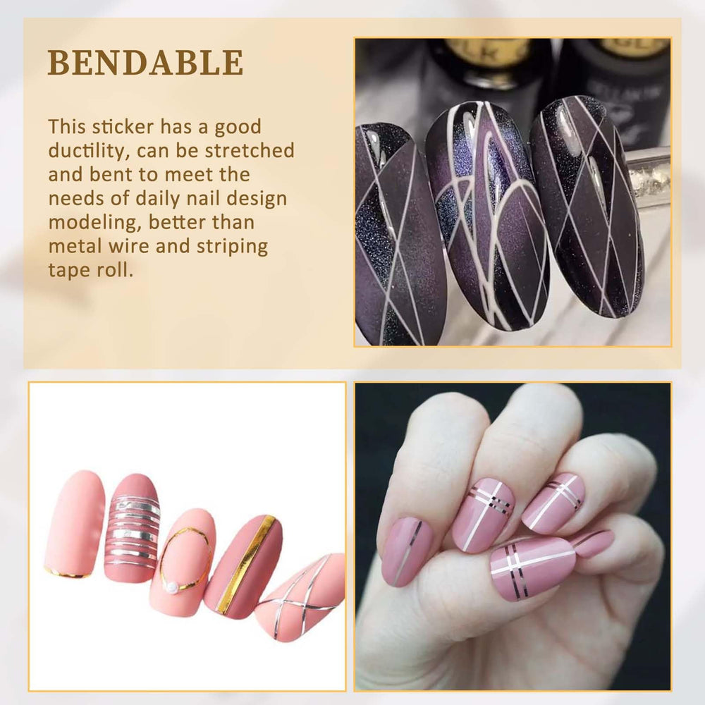 Xthrotsenk holographic nail tape adds luster and shine to nails