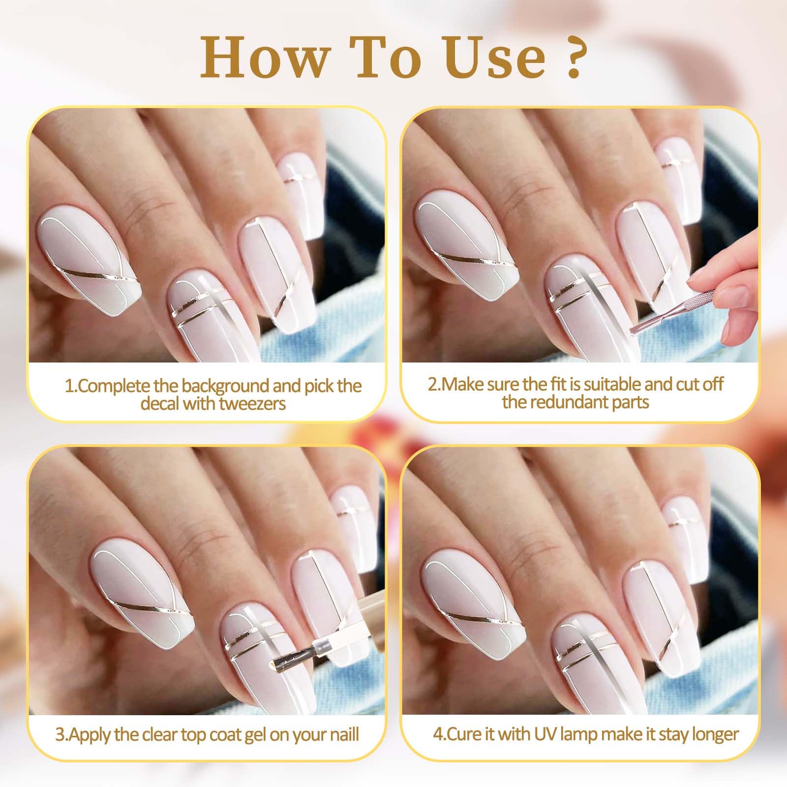 Xthrotsenk seven-color nail stickers deliver dazzling, customizable looks