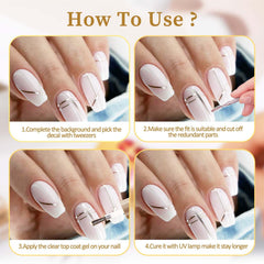 Xthrotsenk seven-color nail stickers deliver dazzling, customizable looks