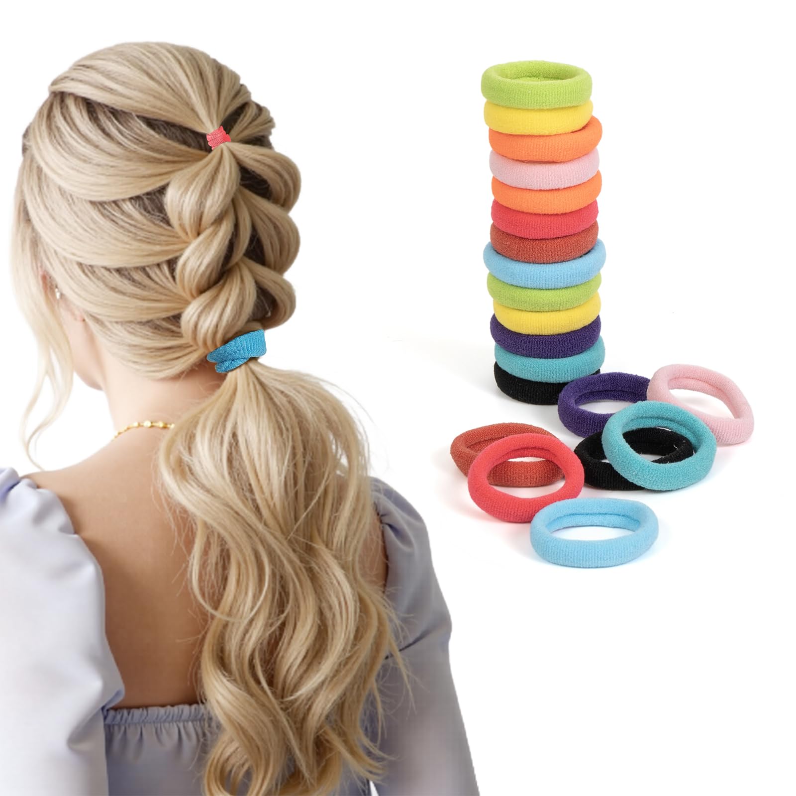 XTIIEED hair-ties-fashion-use demonstrates adaptable styling with outfits.