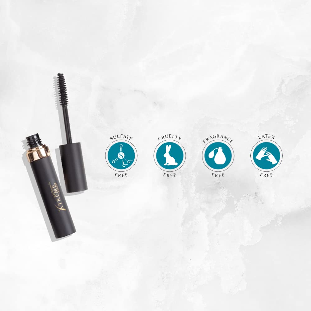 Xtreme Lashes Length and Volume Mascara in use demonstrates lash separation
