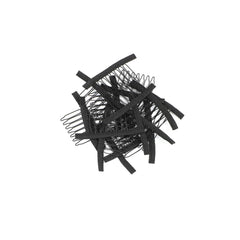 Xuxisowo wig clips pack shows 30 black 7-teeth clips for secure wig attachment