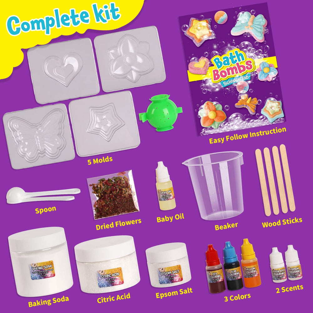 XX Bath Bombs instruction manual guides easy, mess-free project completion.