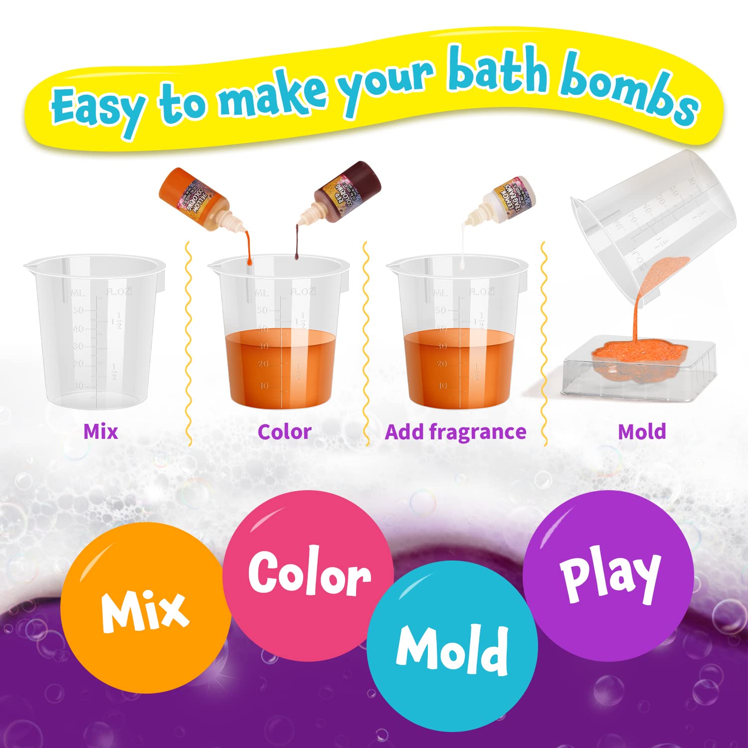 XX Bath Bombs kid assembling kit supports hands-on STEM learning.