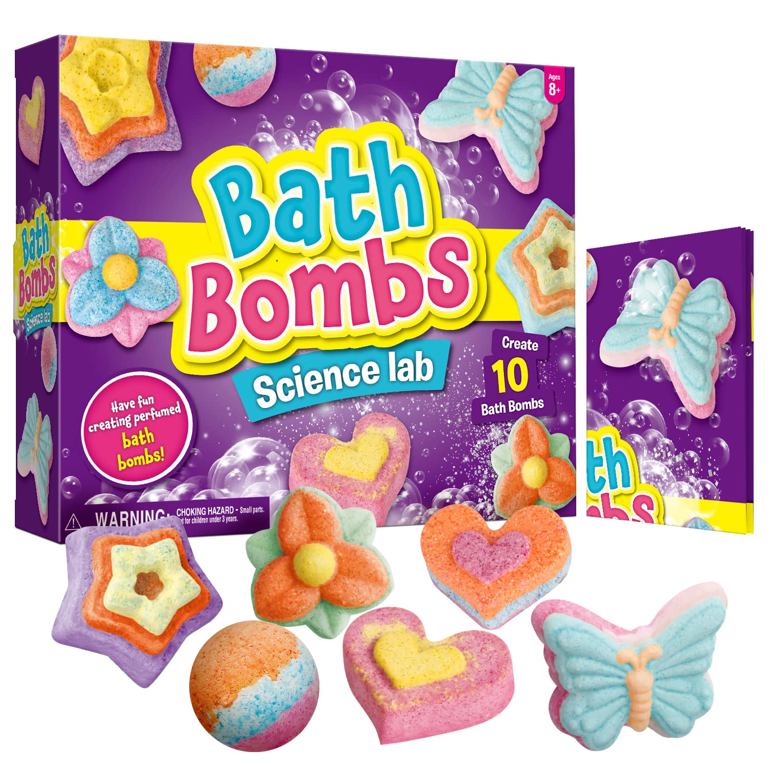 XX Bath Bombs Science Lab workstation setup helps kids explore fizzing experiments safely.