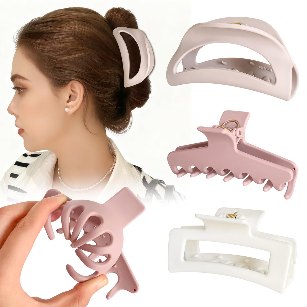 Xyntara silicone cloud claw clip close-up with gentle snag-free grip