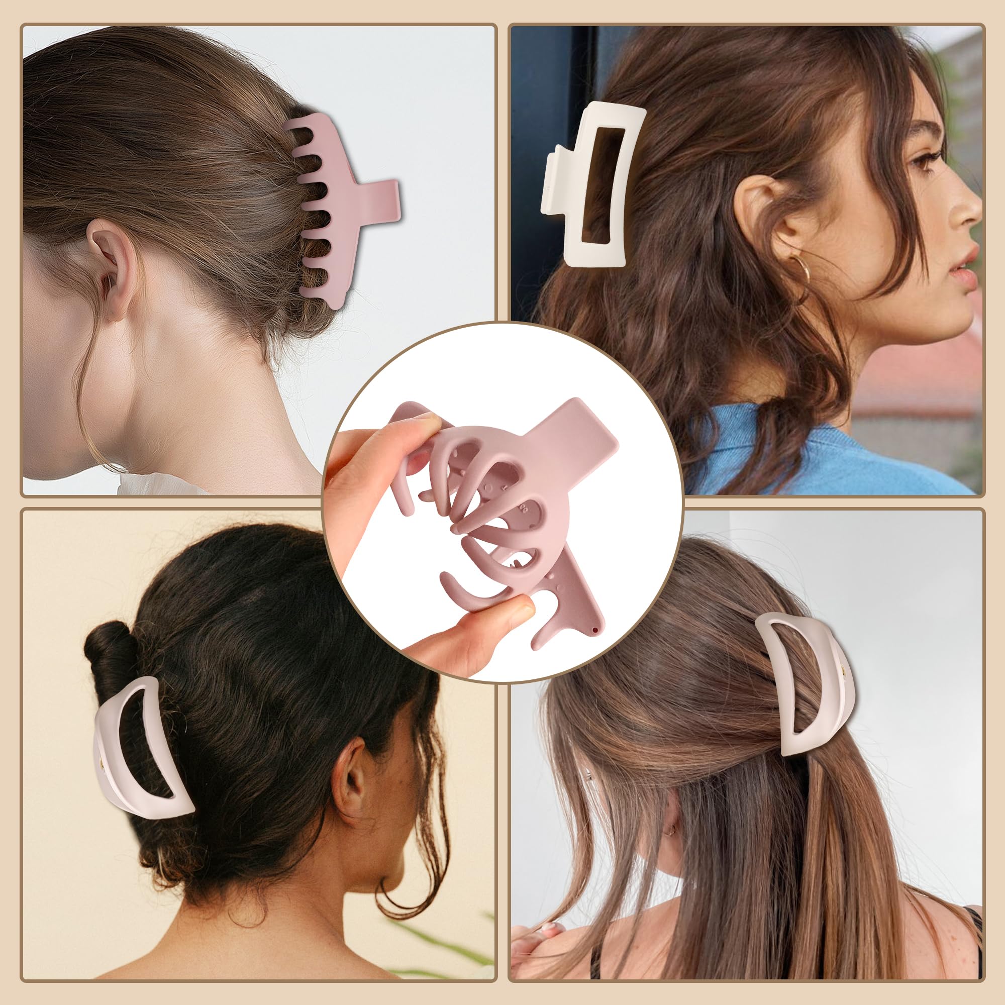 Xyntara cloud claw clip packaging display showing a 3-pack for versatile styling