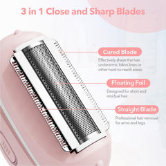 XYOUWEI bikini trimmer close-up showing precise bikini line shaping