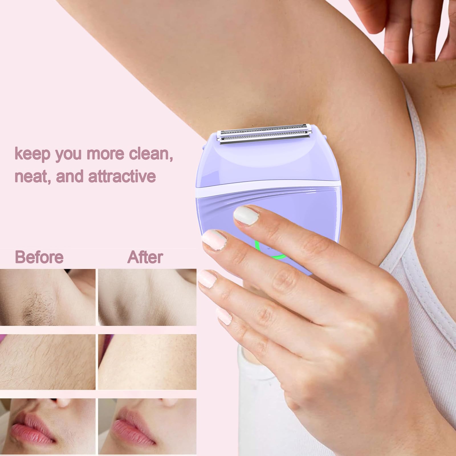 XYYOUWEI bikini-trim shaver head for smooth lines and confident summer styling.