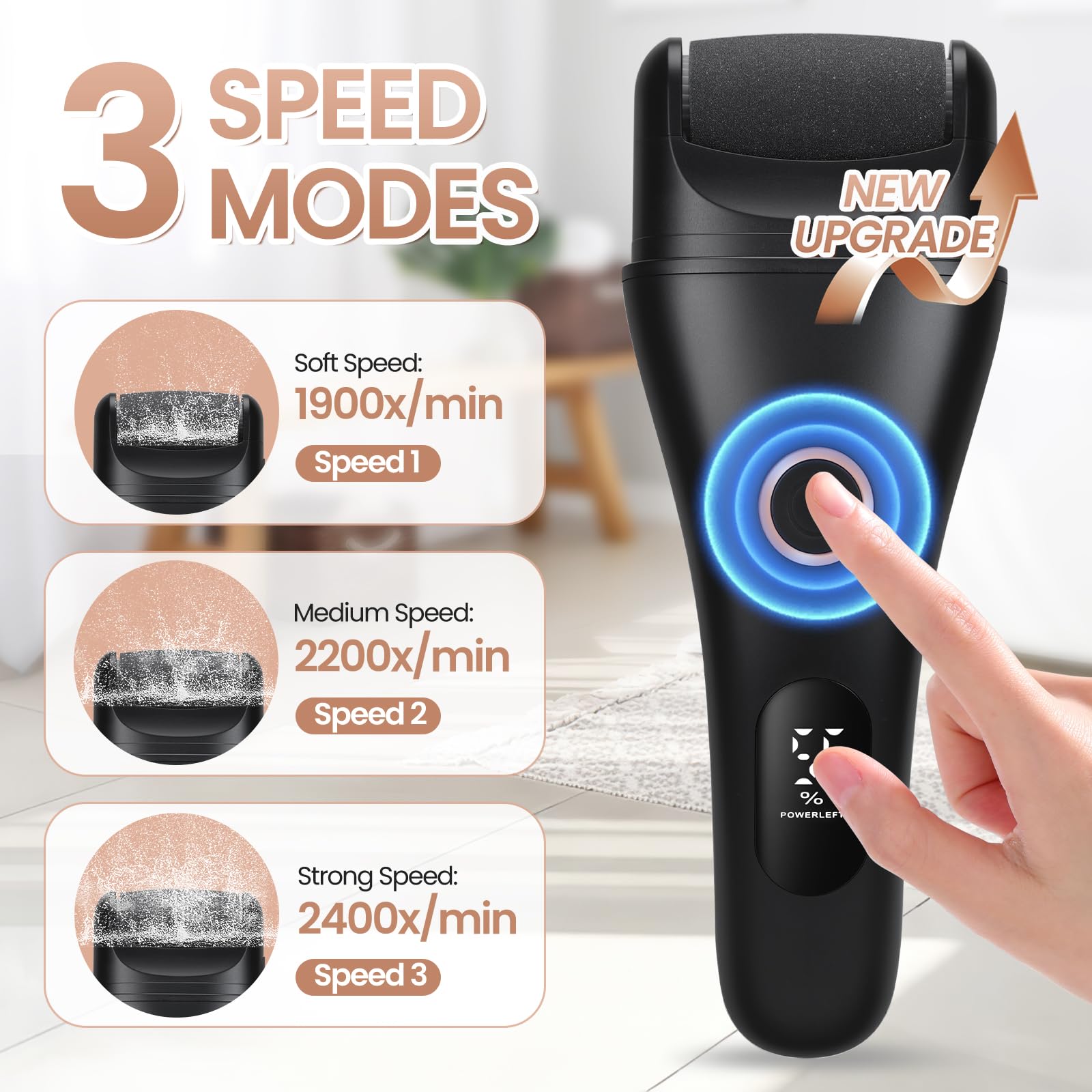 Xytrue Fine-Grit roller for delicate areas like toes.