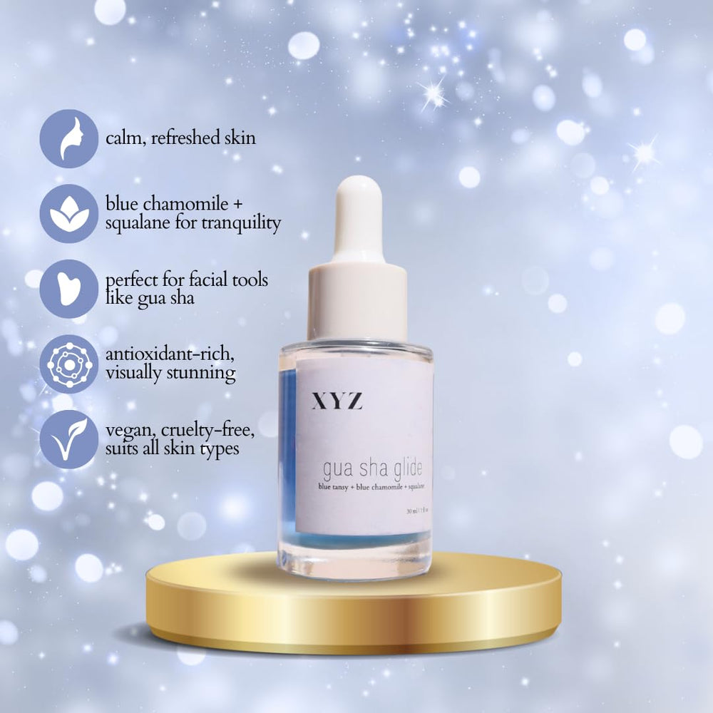 XYZ Skin biodegradable packaging highlights eco-friendly design.