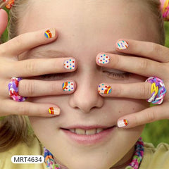 XZMeiLun animal-pattern nail wraps provide safe, self-adhesive kids nail art.