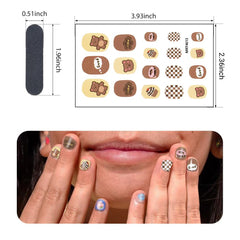 XZMeiLun self-adhesive nail stickers, easy application at home.
