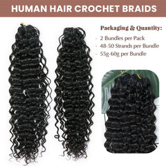 YWIGS pre-separated crochet hair bundle demonstrates quick, knotless installation.
