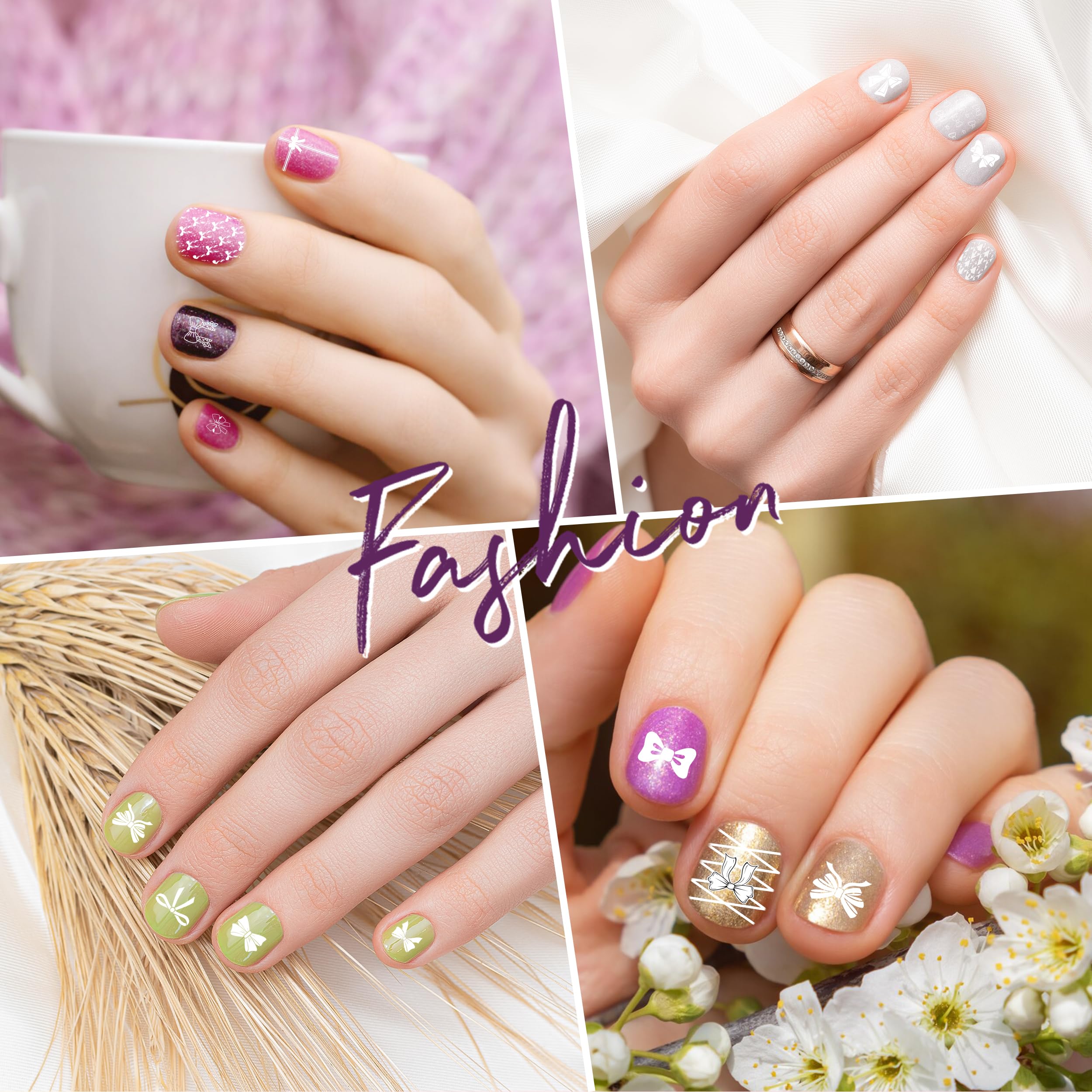 Y1tvei Bowknot plate pattern 6 is perfect for versatile nail art experimentation.