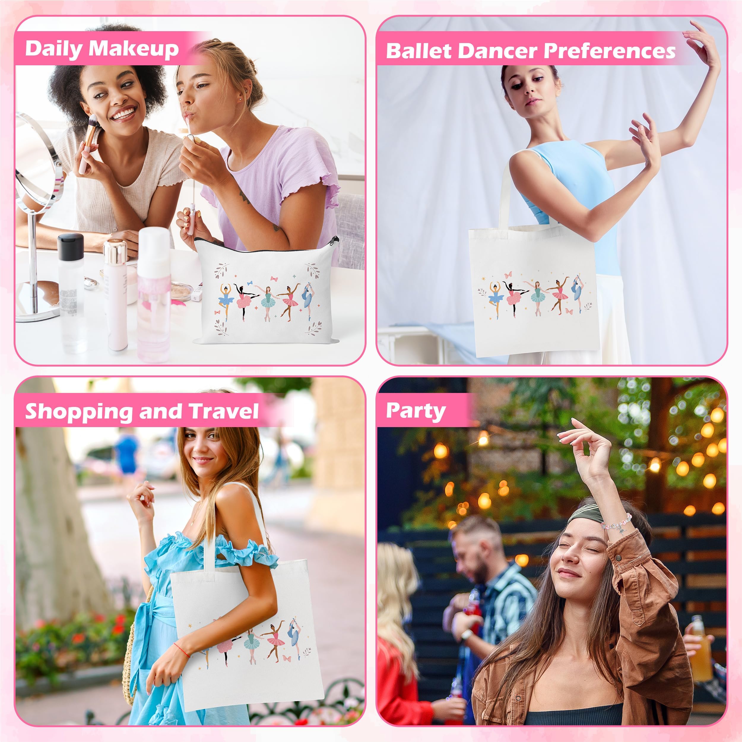 Y1tvei tote set packaging displays complete ballet gift option