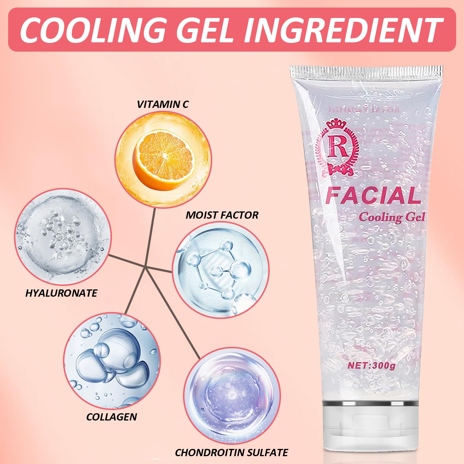 YMEYFAN cooling gel smooth application on skin in action.