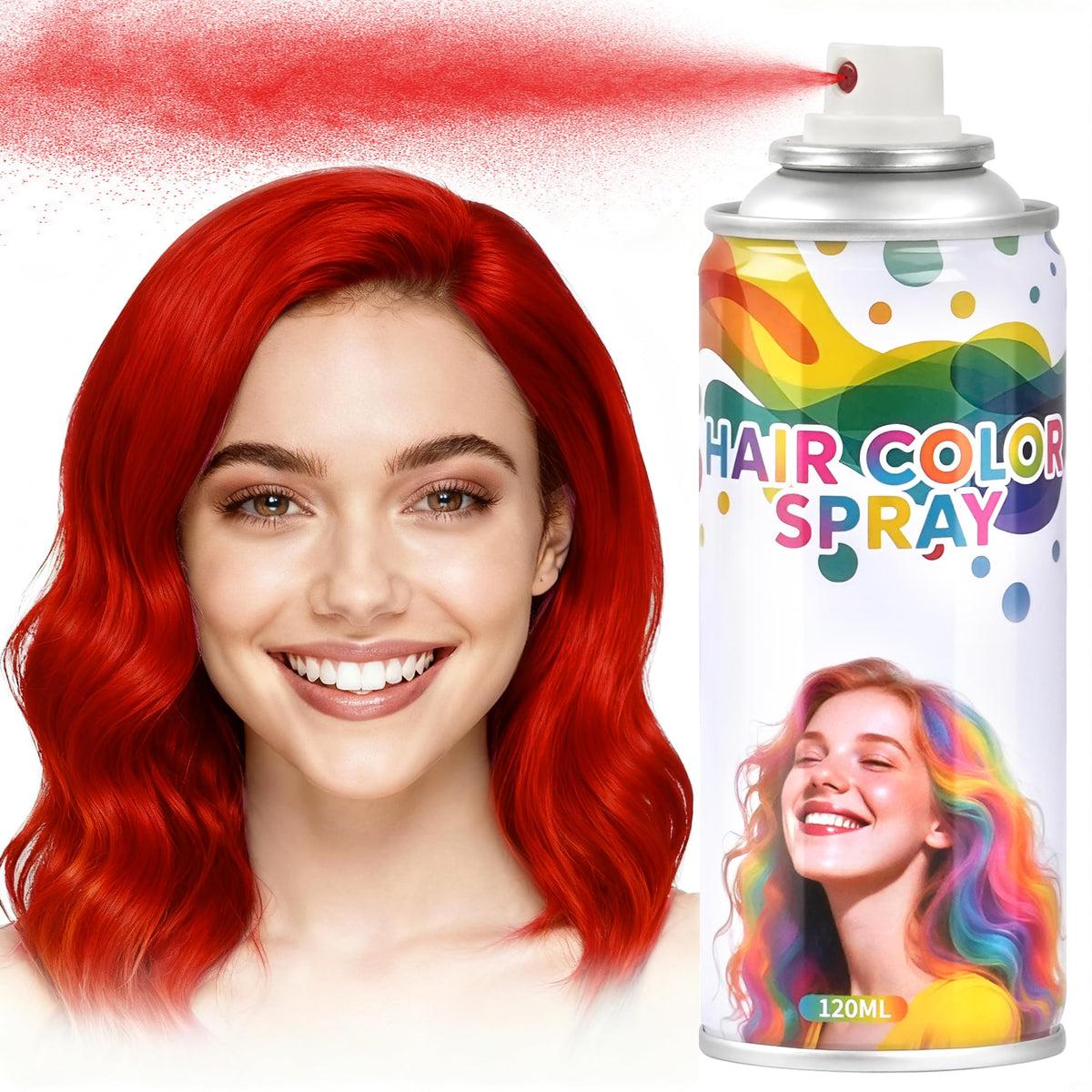 Yabacado Red Hair Spray bottle pour for quick, vibrant color