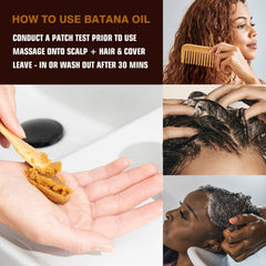 Dropper dispensing Yacemira Batana Oil for a 15-second routine
