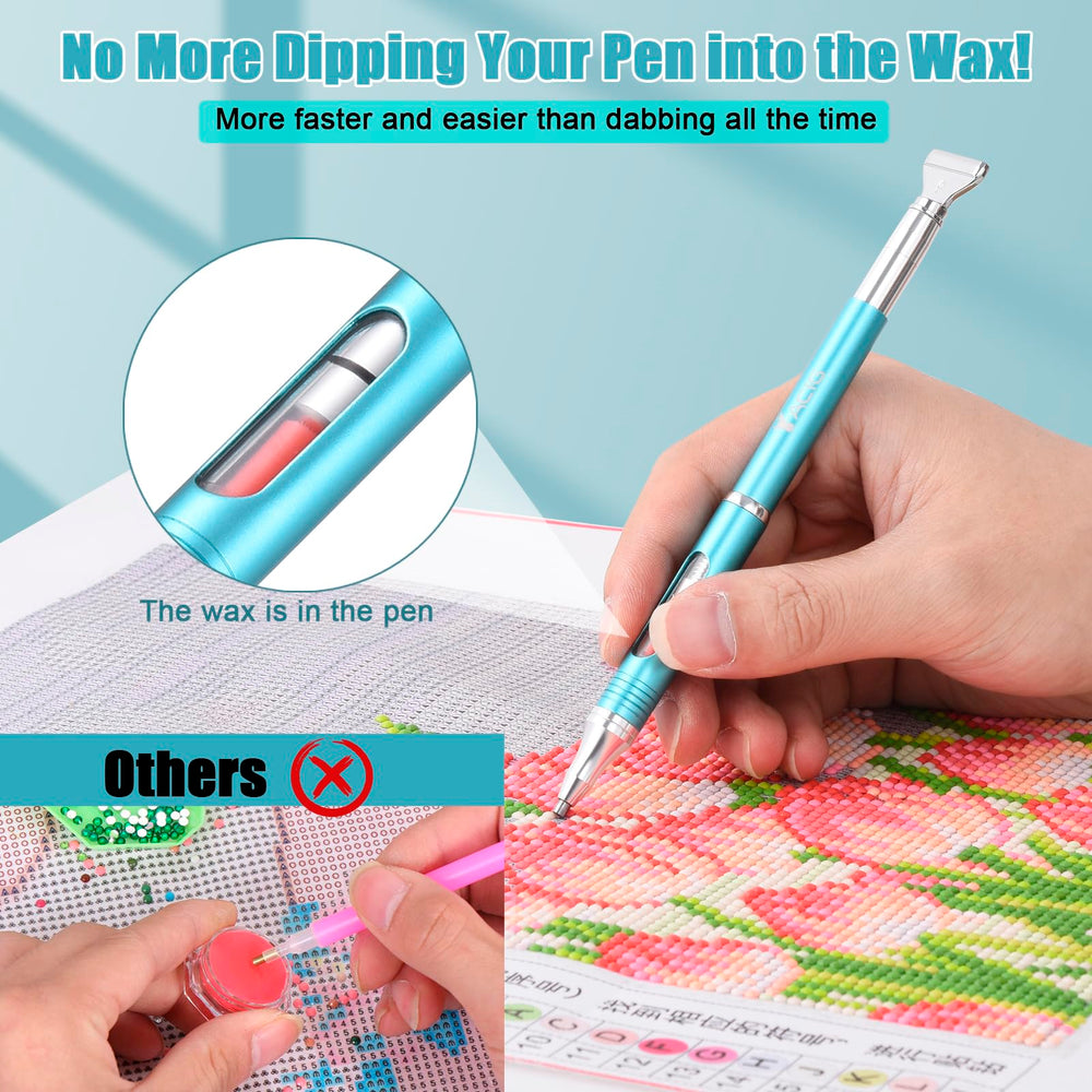 Yacig wax-refill assembly, simple tip screw-out for quick wax swap.