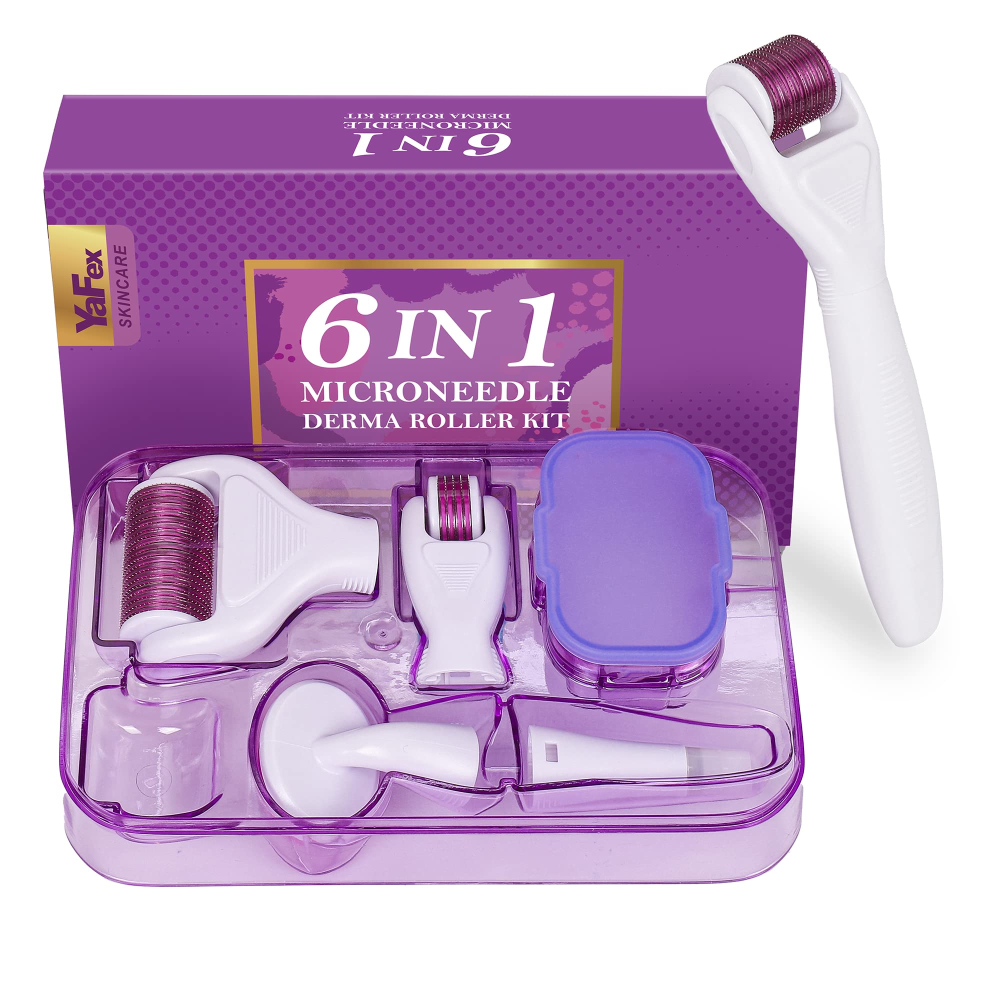 YaFex Derma Roller kit in travel-friendly case for on-the-go routines