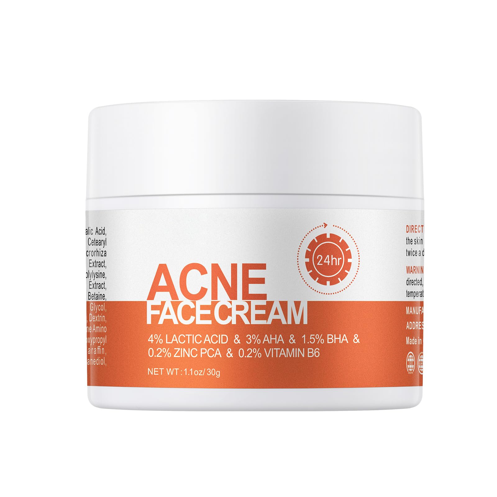 YAFUSIPE acne treatment cream on the face for gentle daily spot relief.