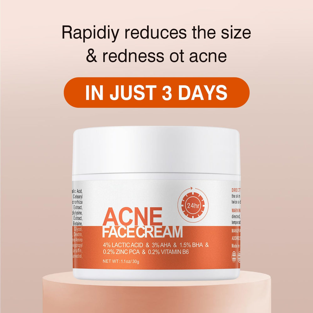 Close-up of acne dots for precise spot-on application.