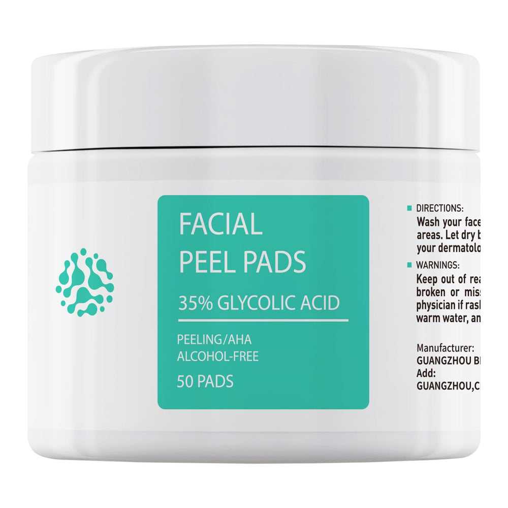 YAFUSIPE glycolic acid toner pads packshot for daily exfoliation with brighter skin