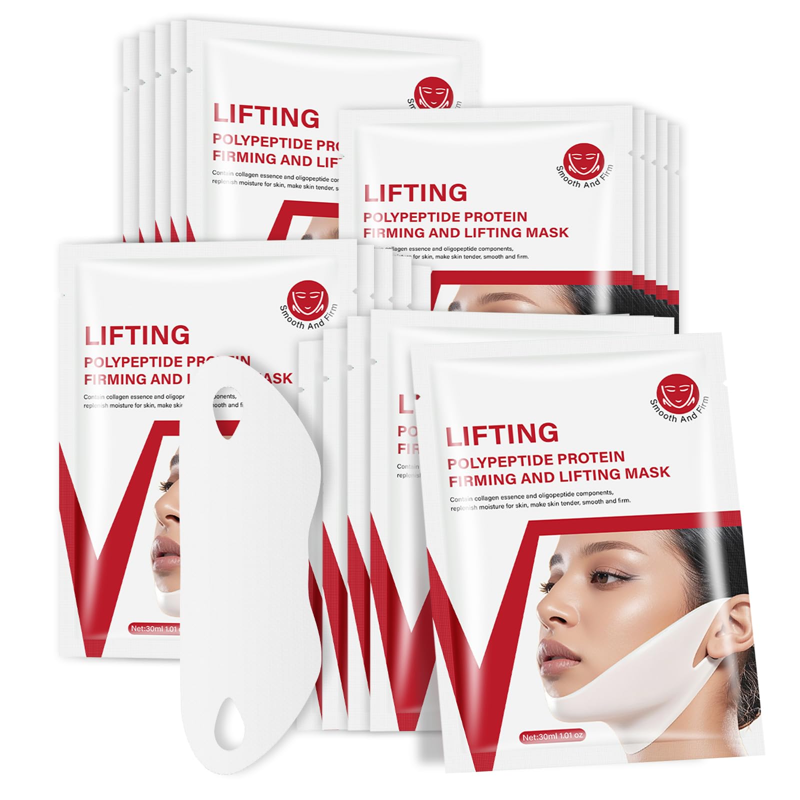 YAFUSIPE V-Line mask closeup highlighting firming texture for smoother skin