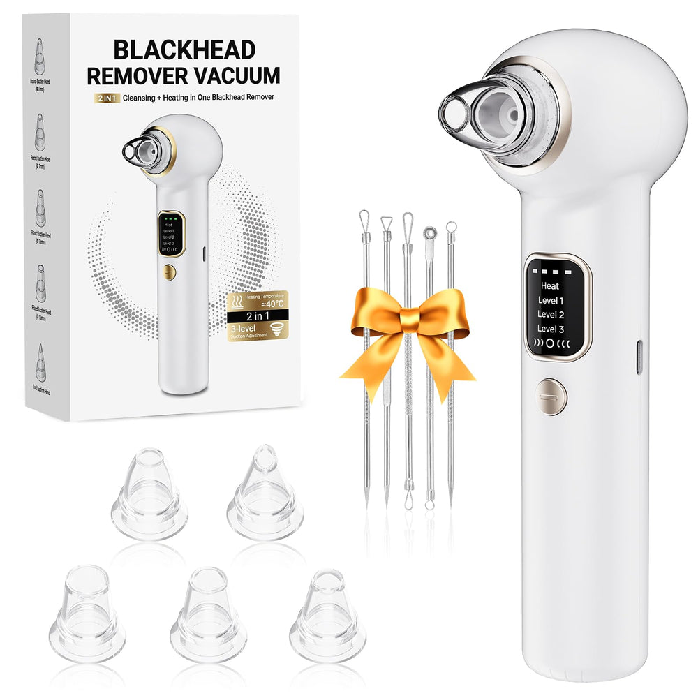 YAGETU pore vacuum kit white with digital display enables precise suction control during sessions.