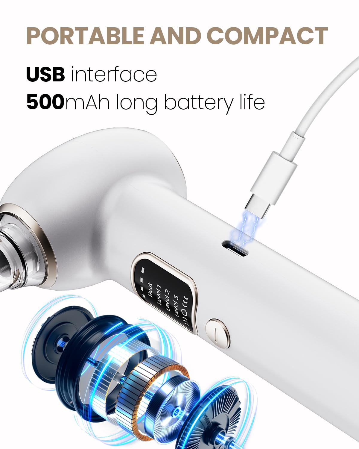 YAGETU white matte finish resists smudges and blends with bathroom decor.