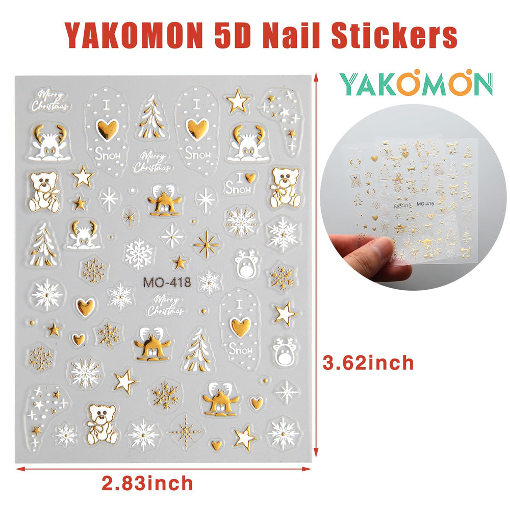Yakomon salon-quality shine using top coat for longer wear.