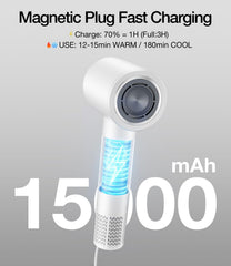 YALICE magnetic nozzle enables precise airflow for controlled styling.