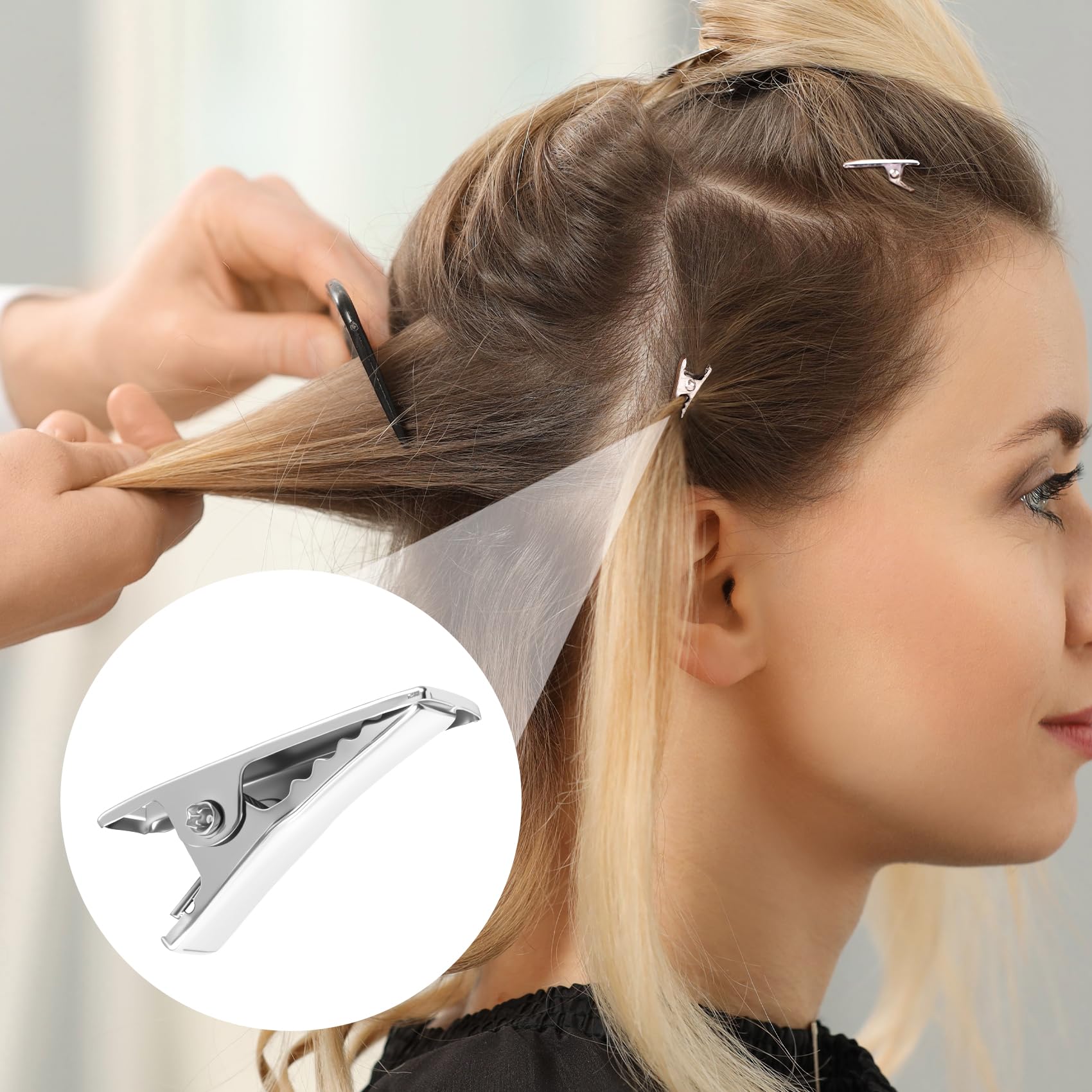 YALOJE silver alligator clip bulk packaging, great value for classrooms.