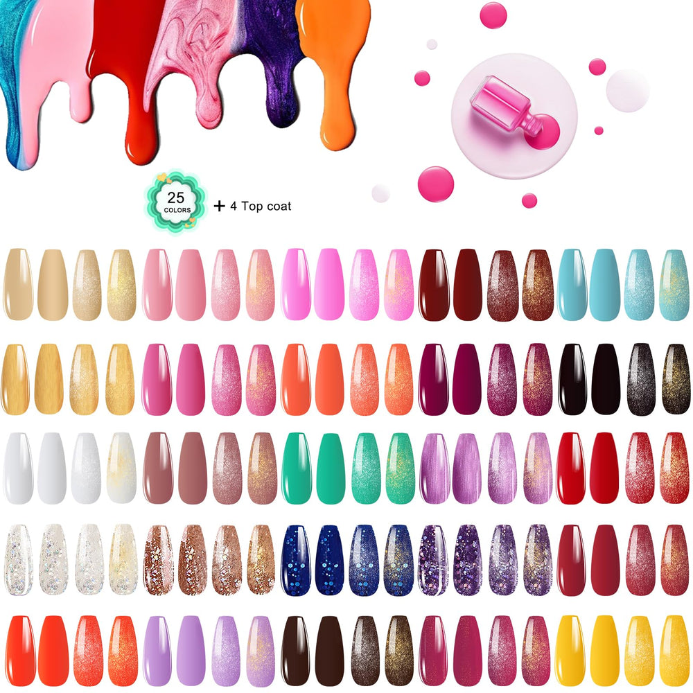 YALSYNY nail decorations and tool set for professional-looking at-home manicures.