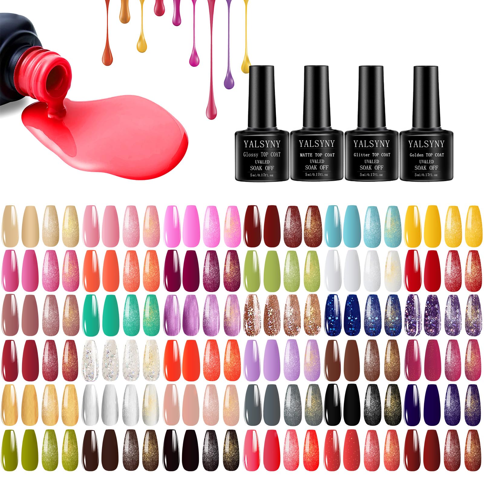 YALSYNY 36 colors gel polish offering broad color options for designs