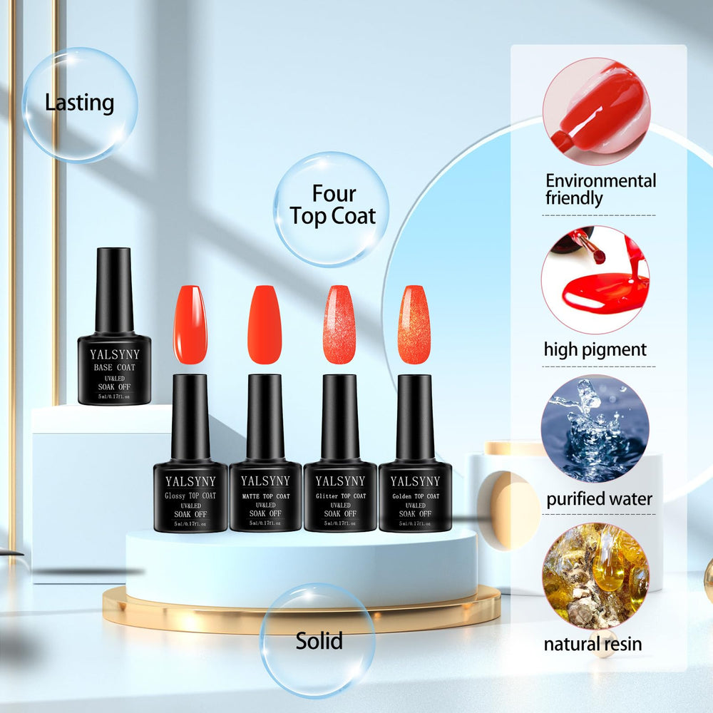 YALSYNY base coat promotes adhesion and a smooth surface