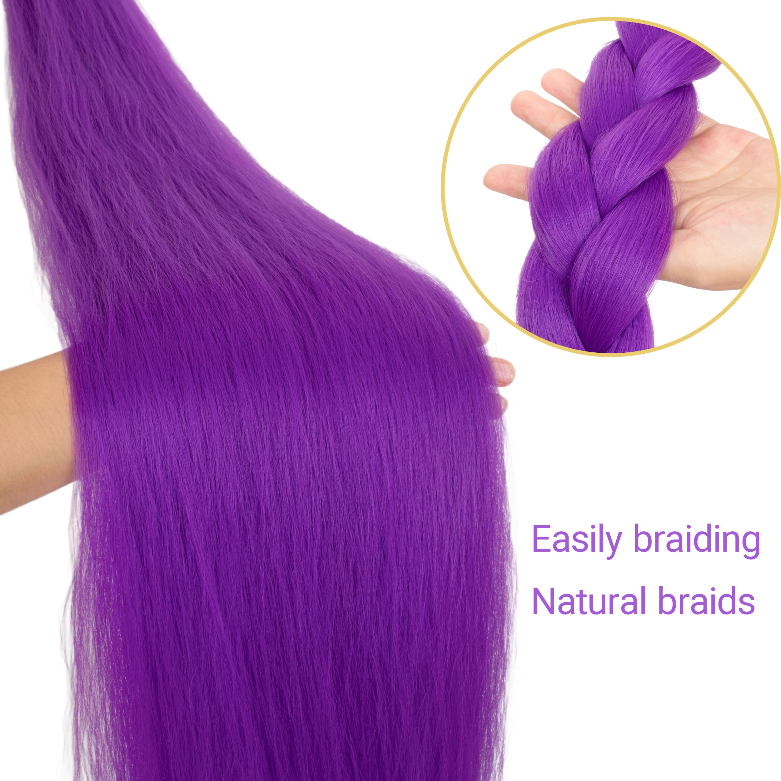 Yan Dream supple purple braiding hair with lightweight feel for bold everyday looks.