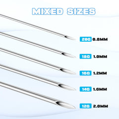 Yangna 316L stainless hollow needle with smooth tip for comfortable insertion.