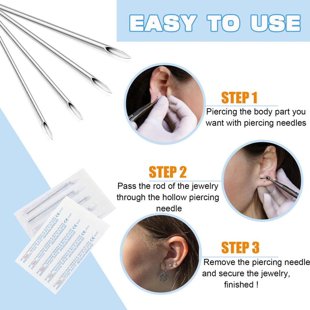 Yangna sealed single-use pouches keep needles sterile and ready.