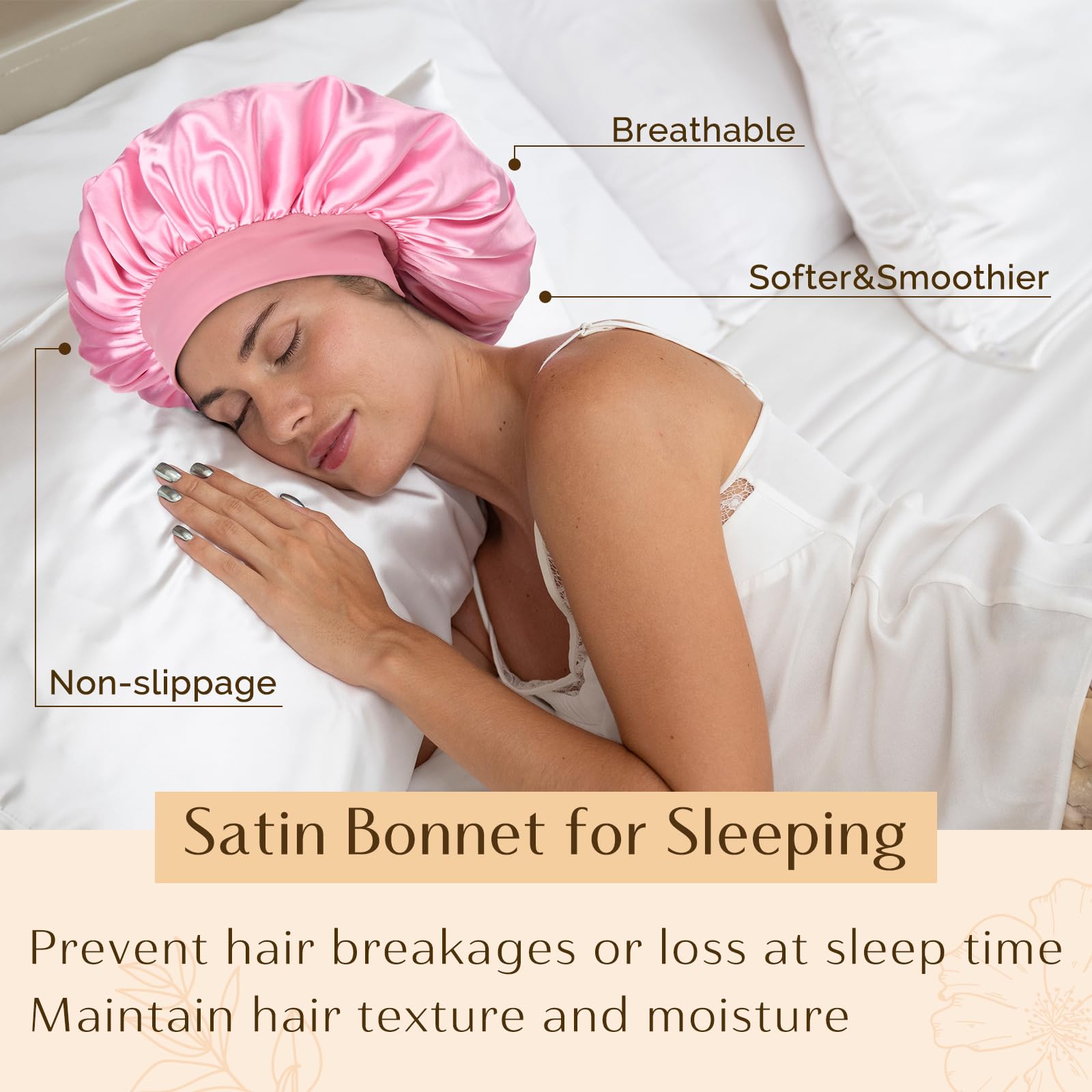 YANIBEST hair protection during sleep reduces frizz and tangles