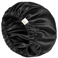 YANIBEST satin bonnet close-up shows soft material for comfortable sleep.
