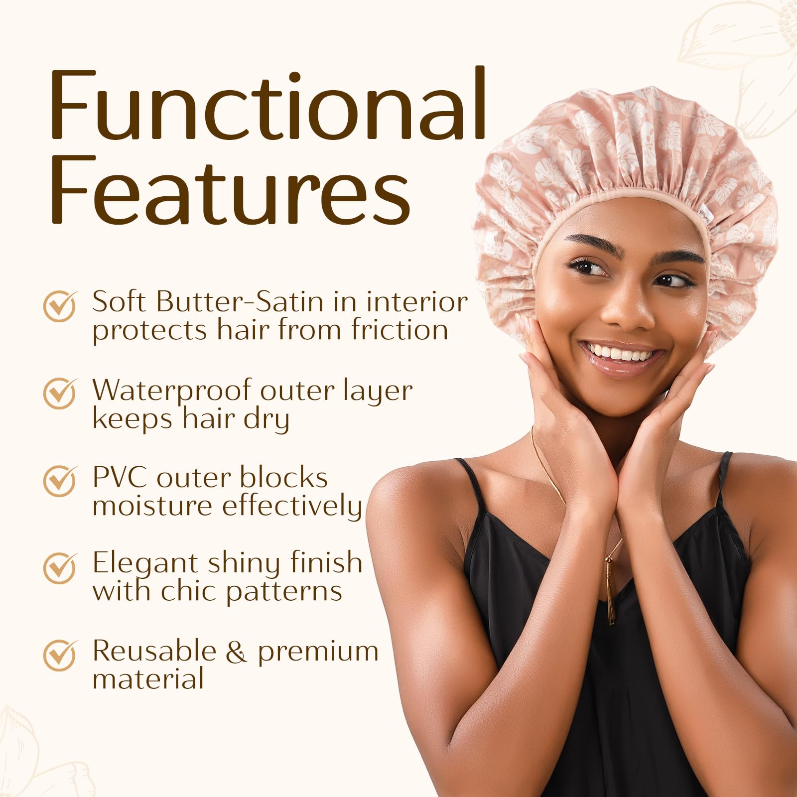 Yanibest satin interior protects hair from friction for smoother styling