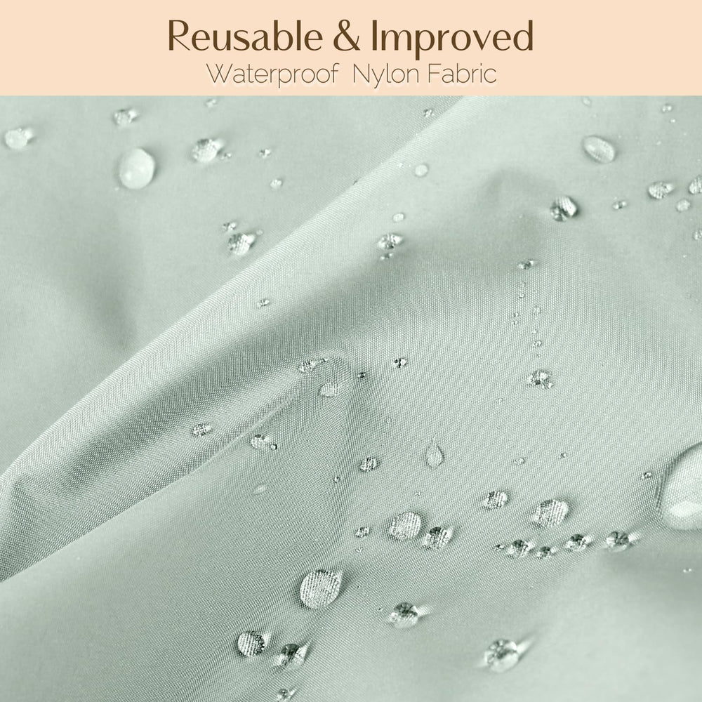 YANIBEST shower cap accommodates long and curly hair with large, flexible fit.