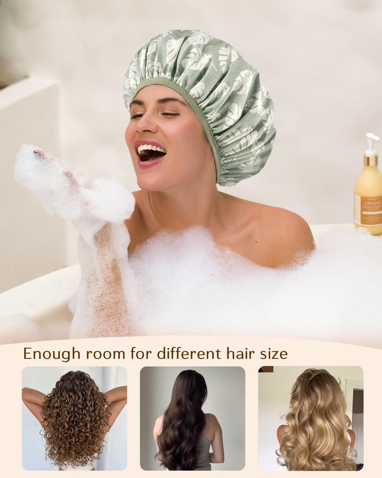 Yanibest shower cap protects pillows from oils and keeps bed neat